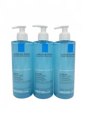 La Roche-Posay Toleriane Purifying Foaming Cleanser 400ml x3 Bundle New